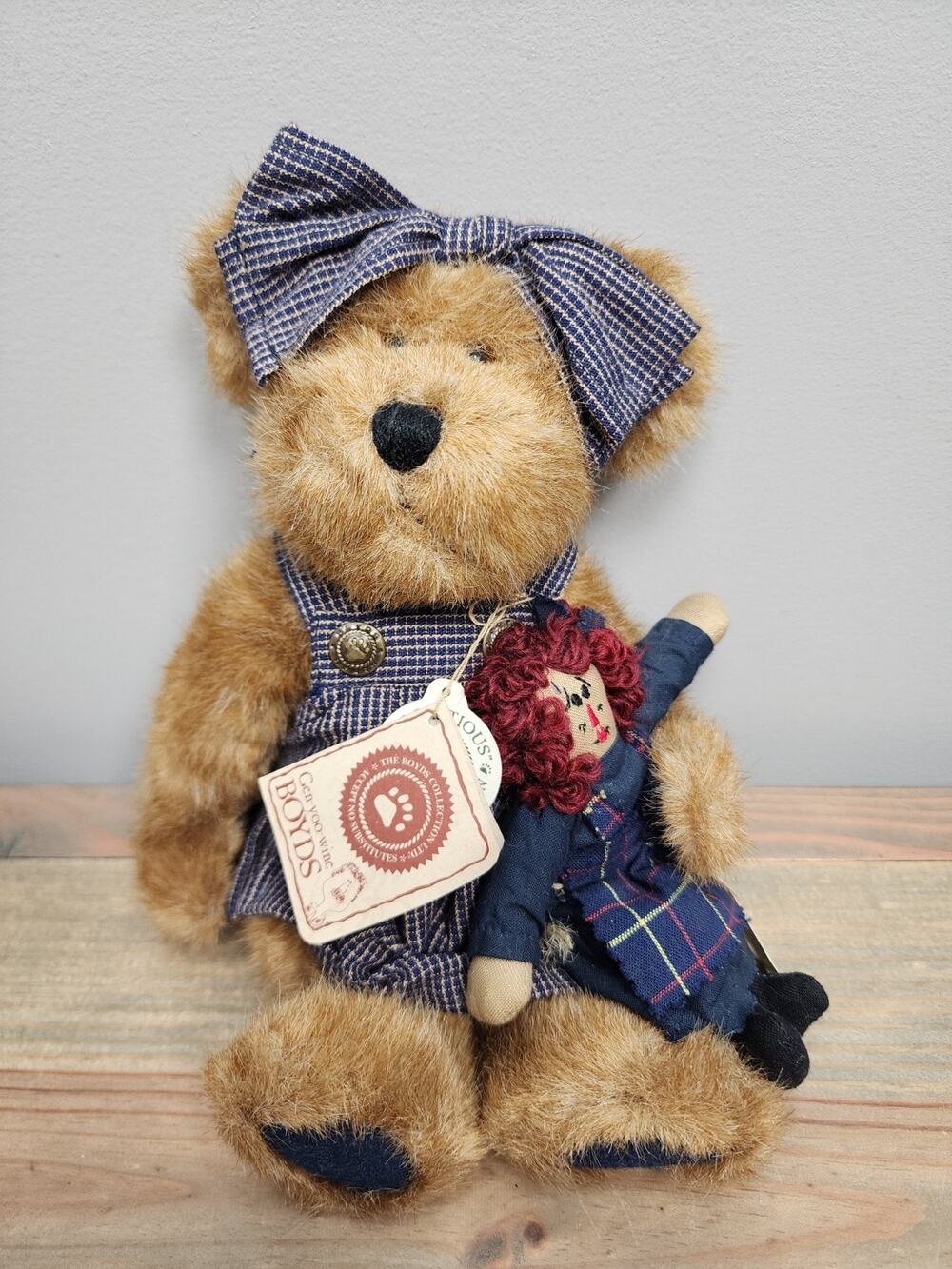 Boyds Bears Archive Collection Sally Quignappel & Annie 91009 With Tags